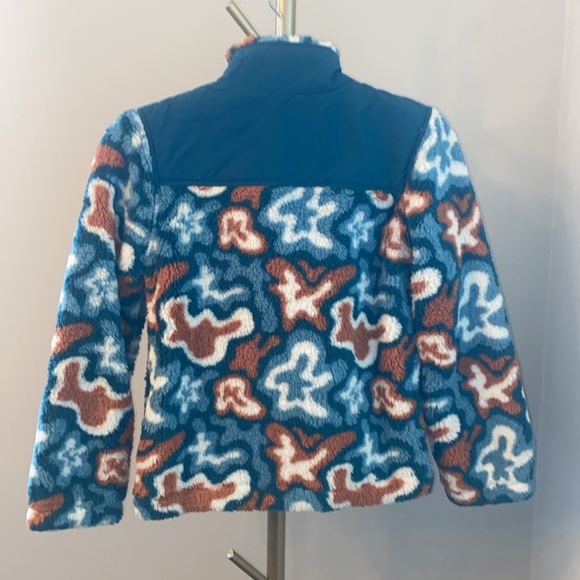 Art Class Orange and Steel Blue Sherpa Jacket with Pockets, NWT - Picture 6 of 8